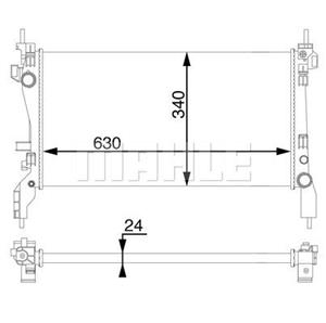 Mahle Original Kühler, Motorkühlung  CR 1122 000S