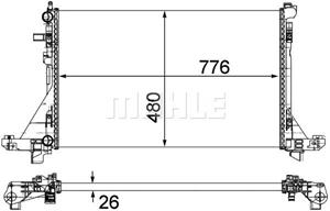 Mahle Original Kühler, Motorkühlung  CR 1771 000P