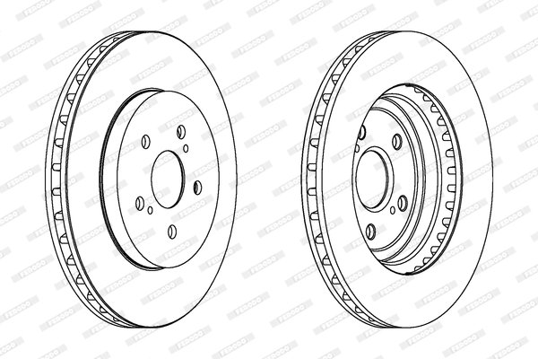 Remschijven FERODO DDF1544, 2 deel