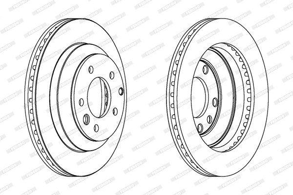 Remschijven FERODO DDF1580, 2 deel