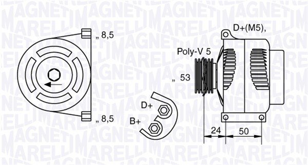 magnetimarelli Dynamo, Generator MAGNETI MARELLI 063377009010