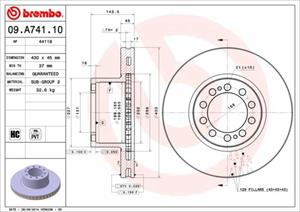 Brembo Bremsscheibe  09.A741.10