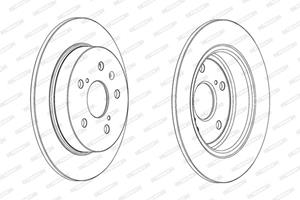 Remschijven FERODO DDF2075C, 2 deel