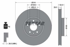 ford Remschijf 92162305