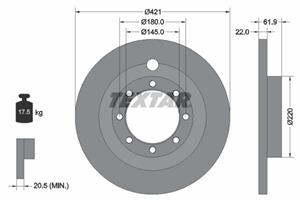 Textar Bremsscheibe  93028800