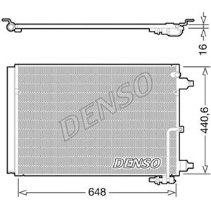 Condensor, airconditioning DENSO DCN02025