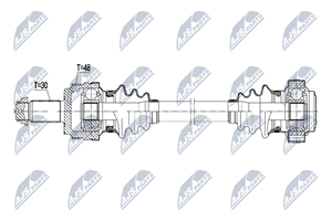 NTY Antriebswelle Hinterachse rechts  NPW-BM-107