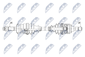 NTY Antriebswelle Vorderachse rechts  NPW-DA-001