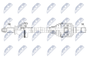 NTY Antriebswelle Hinterachse rechts  NPW-MA-004