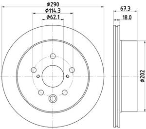 lexus Remschijf 8dd 8DD355134531