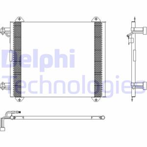 Delphi Kondensator, Klimaanlage  TSP0225407