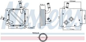 Ölkühler, Automatikgetriebe Nissens 91181