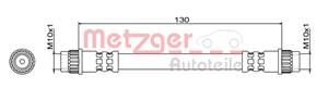 Metzger Bremsschlauch Hinterachse  4111837