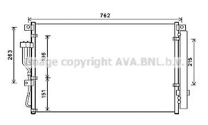 hyundai Condensor, airconditioning HY5345D