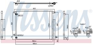 A/C condensor NISSENS NIS 940853