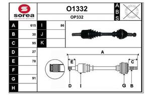 SNRA Antriebswelle - O1332