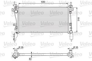 Valeo Kühler, Motorkühlung  701718