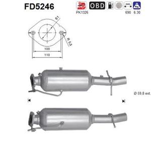 Ruß-/Partikelfilter, Abgasanlage AS FD5246
