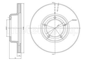 Metelli Bremsscheibe Vorderachse  23-0237