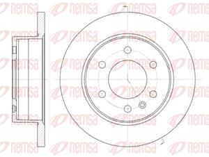Remsa Bremsscheibe Hinterachse  61035.00