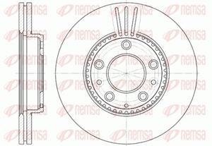 Remsa Bremsscheibe Vorderachse  6673.10