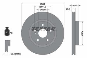 Textar Bremsscheibe  92156500