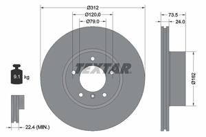 Textar Bremsscheibe  92176103