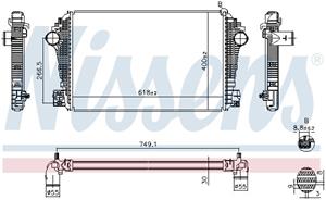 Ladeluftkühler Nissens 961601