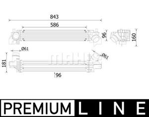 Mahle Original Ladeluftkühler  CI 614 000P