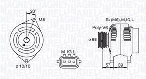 Magneti Marelli Generator  063377439010