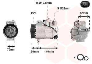 mercedes Compressor, airconditioning 3001K714