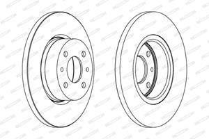 Ferodo Bremsscheibe Vorderachse  DDF129