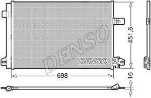 Kondensator, Klimaanlage Denso DCN32028