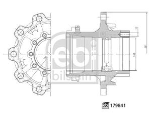 Febi Bilstein Radnabe Hinterachse  179841