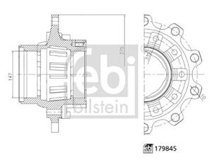 Febi Bilstein Radnabe Hinterachse  179845