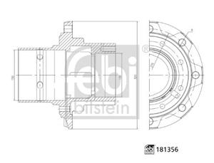 Febi Bilstein Radnabe Hinterachse  181356