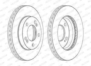 Ferodo Bremsscheibe Vorderachse  DDF1627C