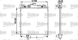 Kühler, Motorkühlung Valeo 731828