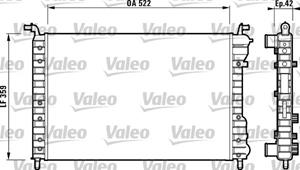 Kühler, Motorkühlung Valeo 732005