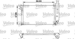 Radiator, motorkoeling Valeo 810919