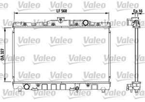 Kühler, Motorkühlung Valeo 730468