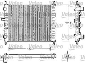 Valeo Kühler, Motorkühlung  732503