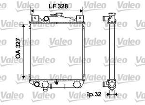 Valeo Kühler, Motorkühlung  734166