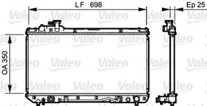 Kühler, Motorkühlung Valeo 734466