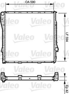 Valeo Kühler, Motorkühlung  734894