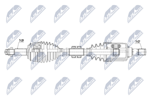 NTY Antriebswelle Vorderachse links  NPW-NS-078