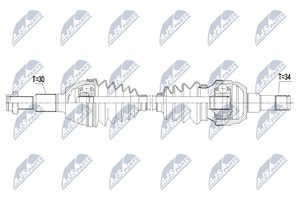 NTY Antriebswelle Hinterachse links  NPW-PL-085