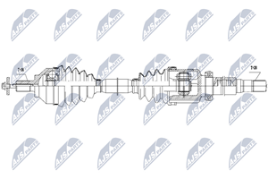 NTY Antriebswelle Vorderachse rechts  NPW-VV-113