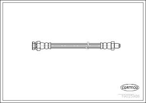 Corteco Bremsschlauch Vorderachse  19025986