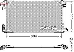 toyota Condensor, airconditioning DCN50119